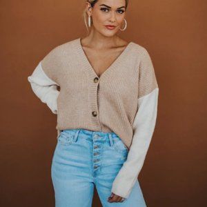 Two Toned Cardigan
